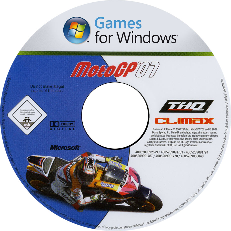 MotoGP 07 - CD obal