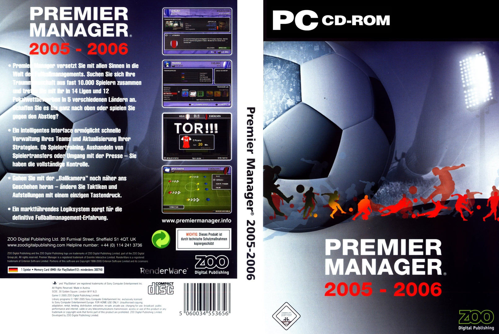 Premier Manager 2005 - 2006 - DVD obal