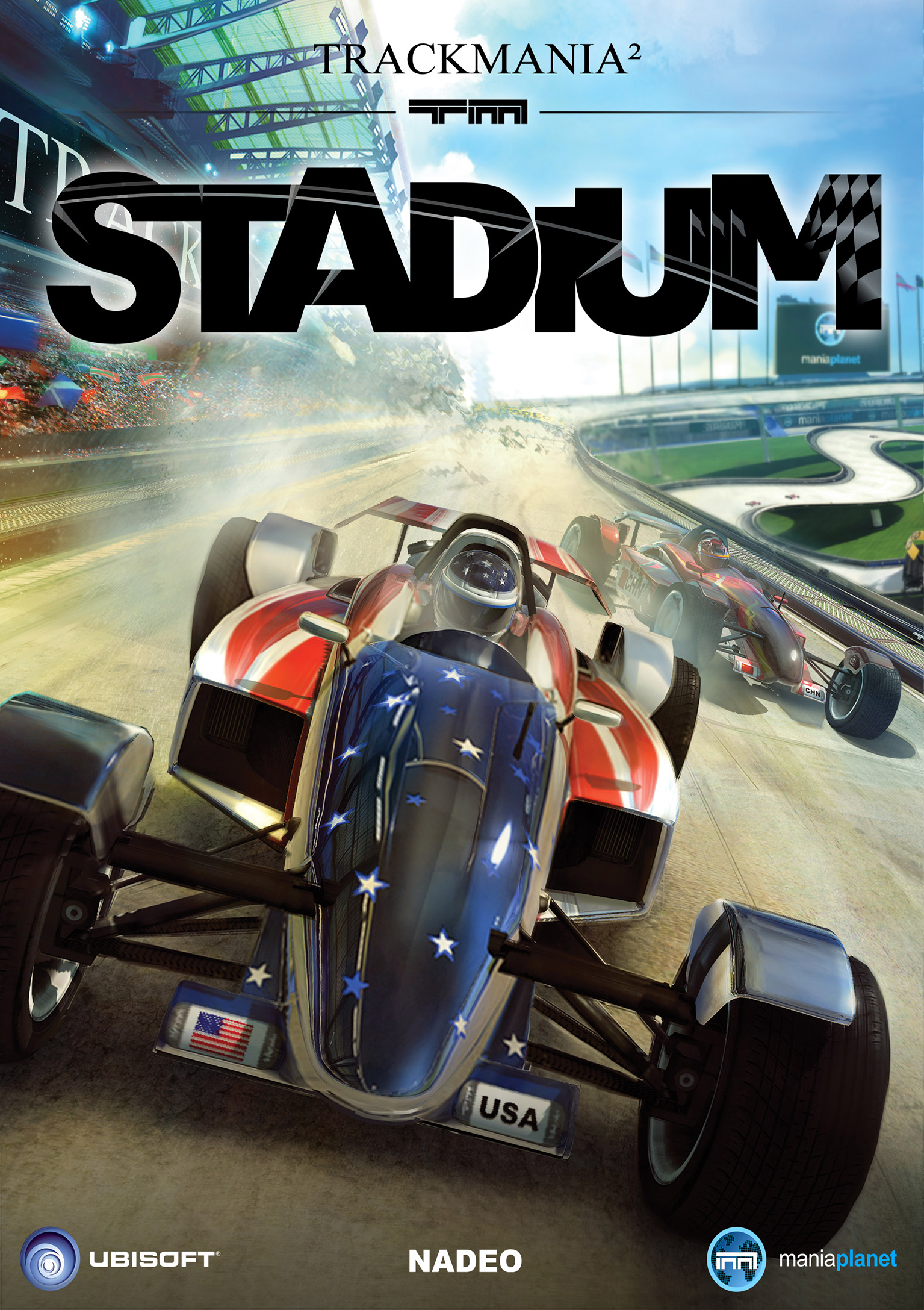 TrackMania 2: Stadium - predn DVD obal