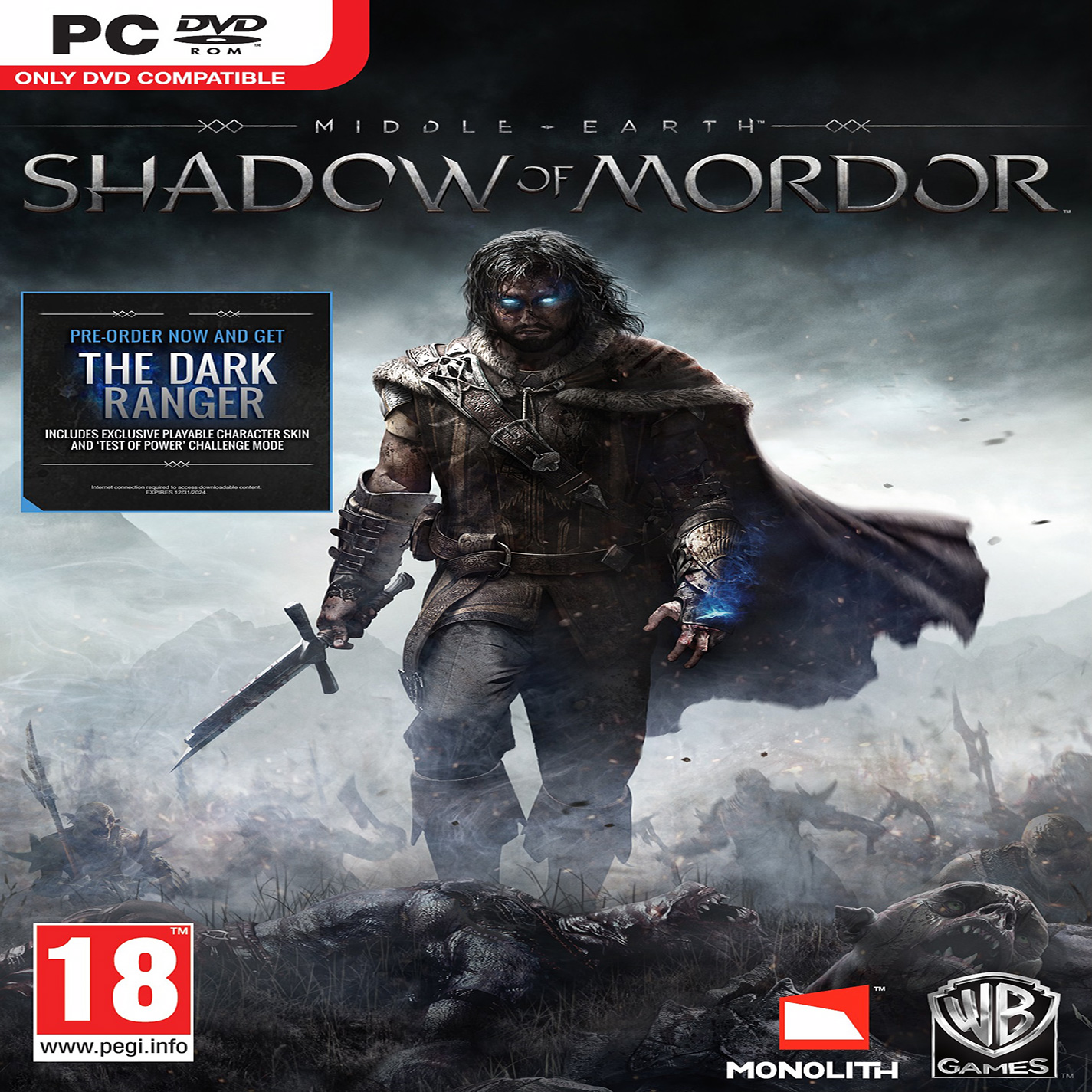 Middle-earth: Shadow of Mordor - predn CD obal