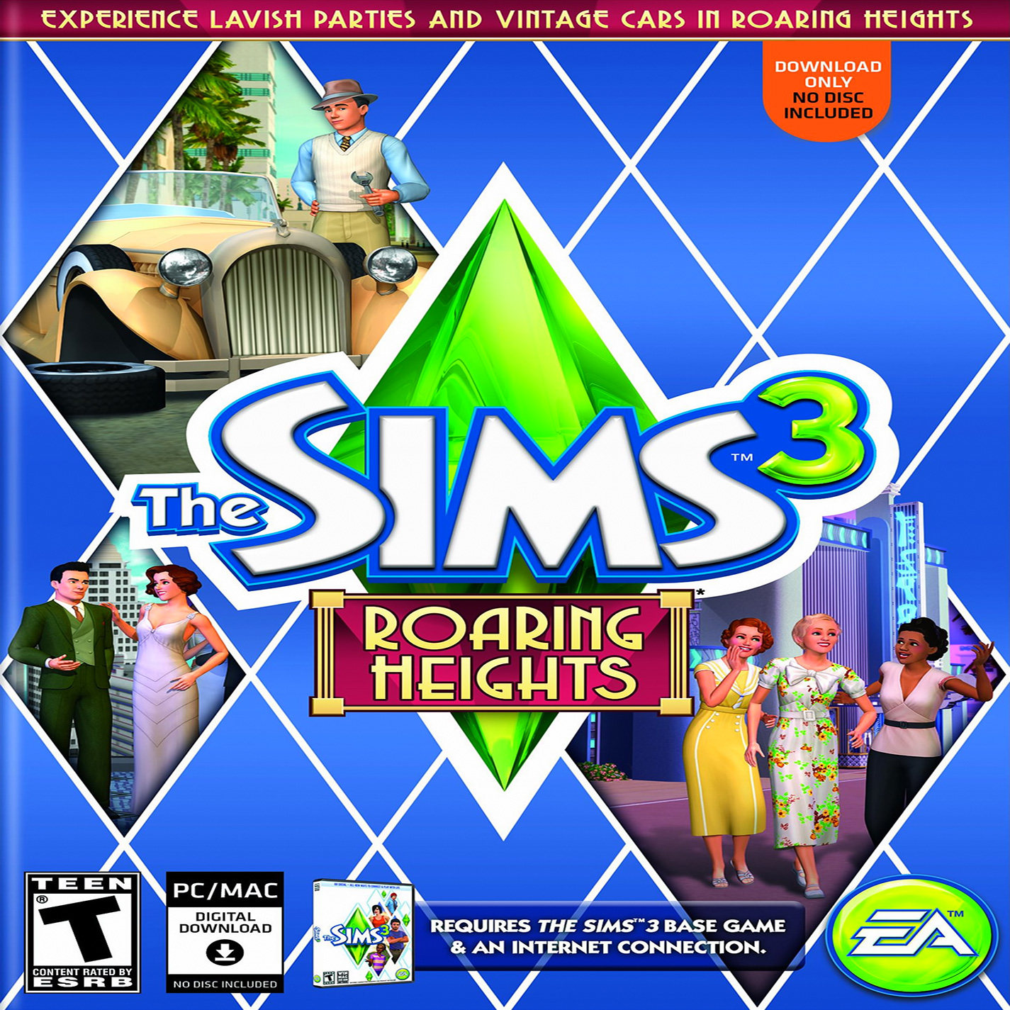 The Sims 3: Roaring Heights - predn CD obal