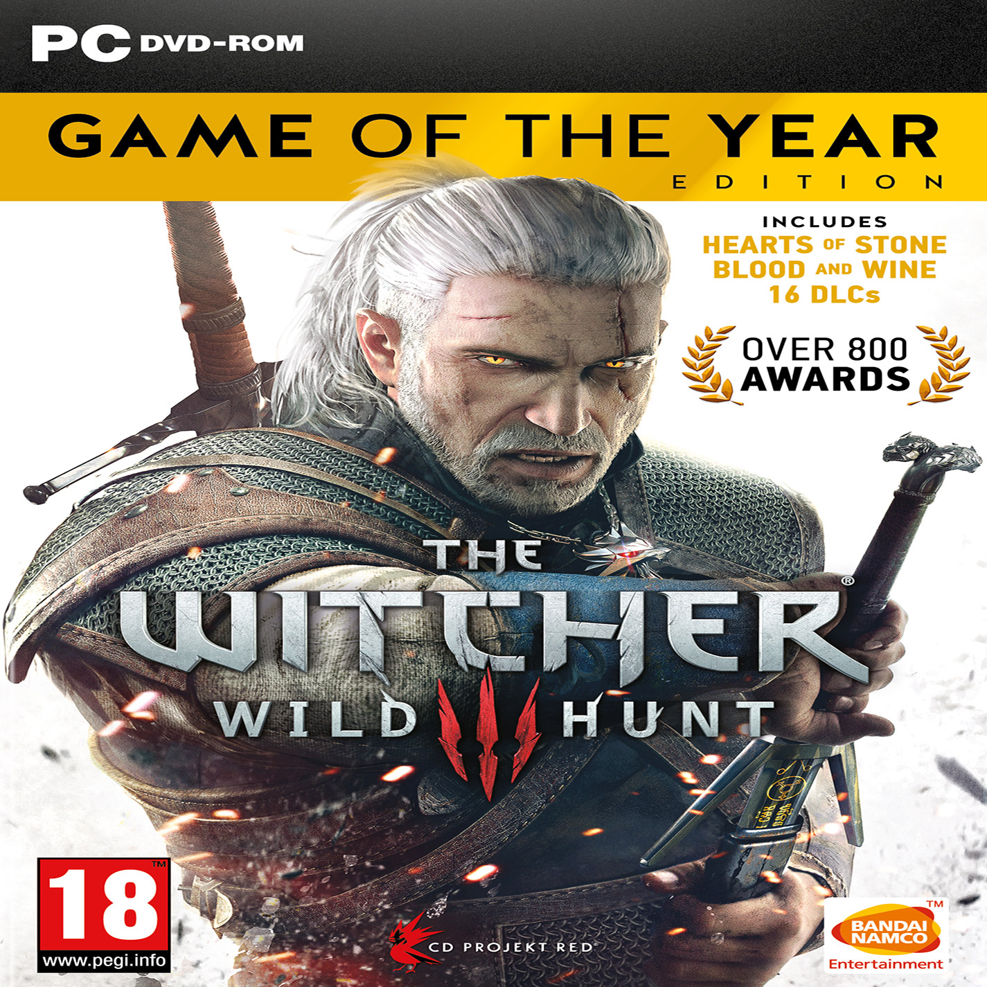 The Witcher 3: Wild Hunt - Game of the Year Edition - predn CD obal