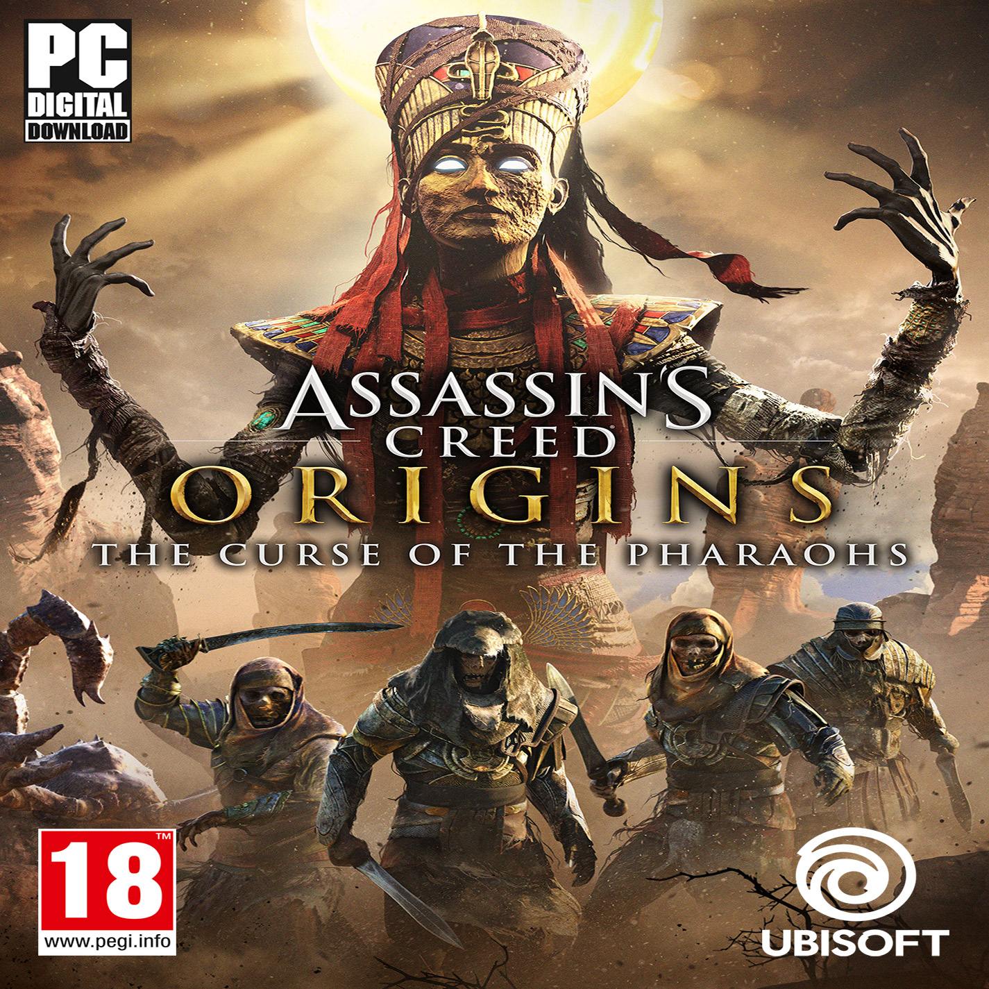 Assassin's Creed: Origins - The Curse of the Pharaohs - predn CD obal
