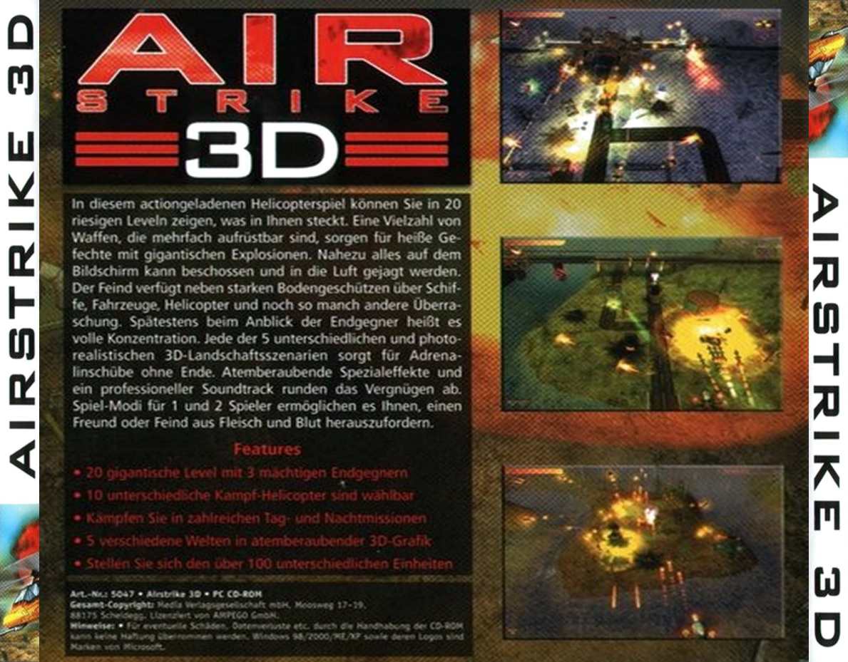 AirStrike 3D: Operation W.A.T. - zadn CD obal