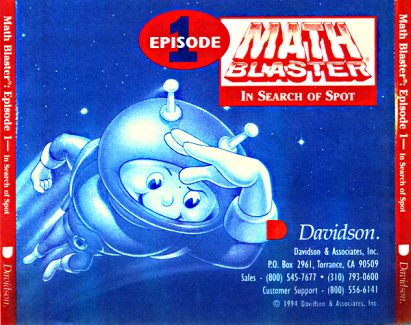 Math Blaster: Episode 1 - In Search of Spot - zadn CD obal