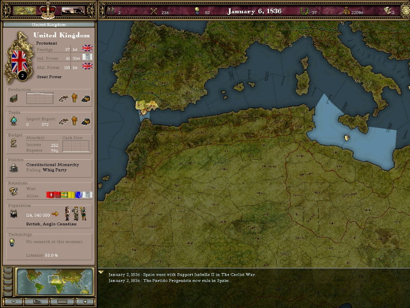 Victoria: An Empire Under the Sun - screenshot 2