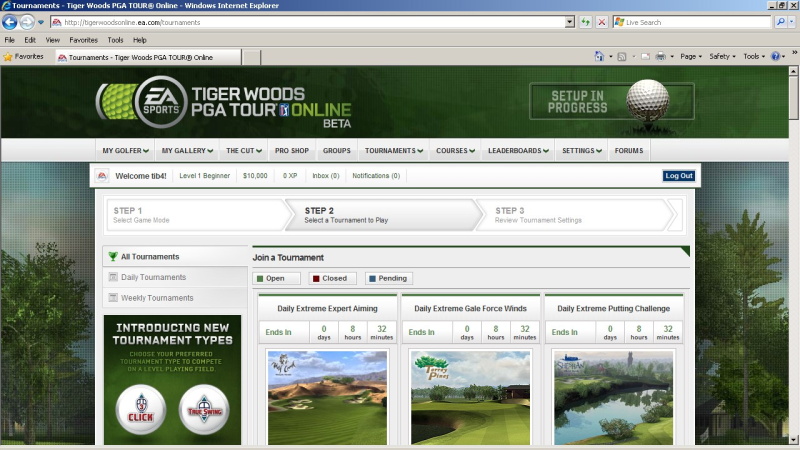 Tiger Woods PGA Tour Online - screenshot 10