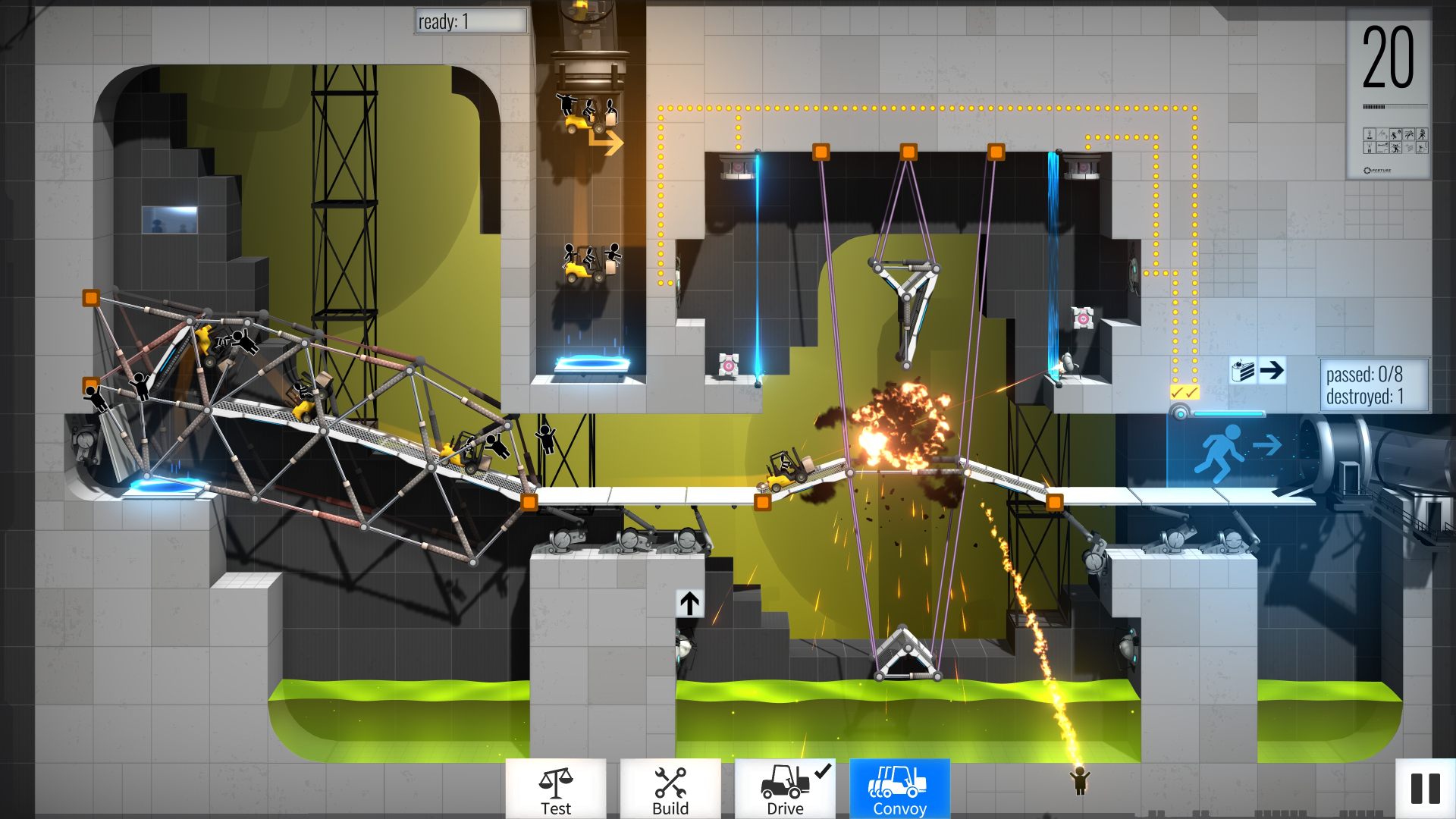 Bridge Constructor Portal - screenshot 3