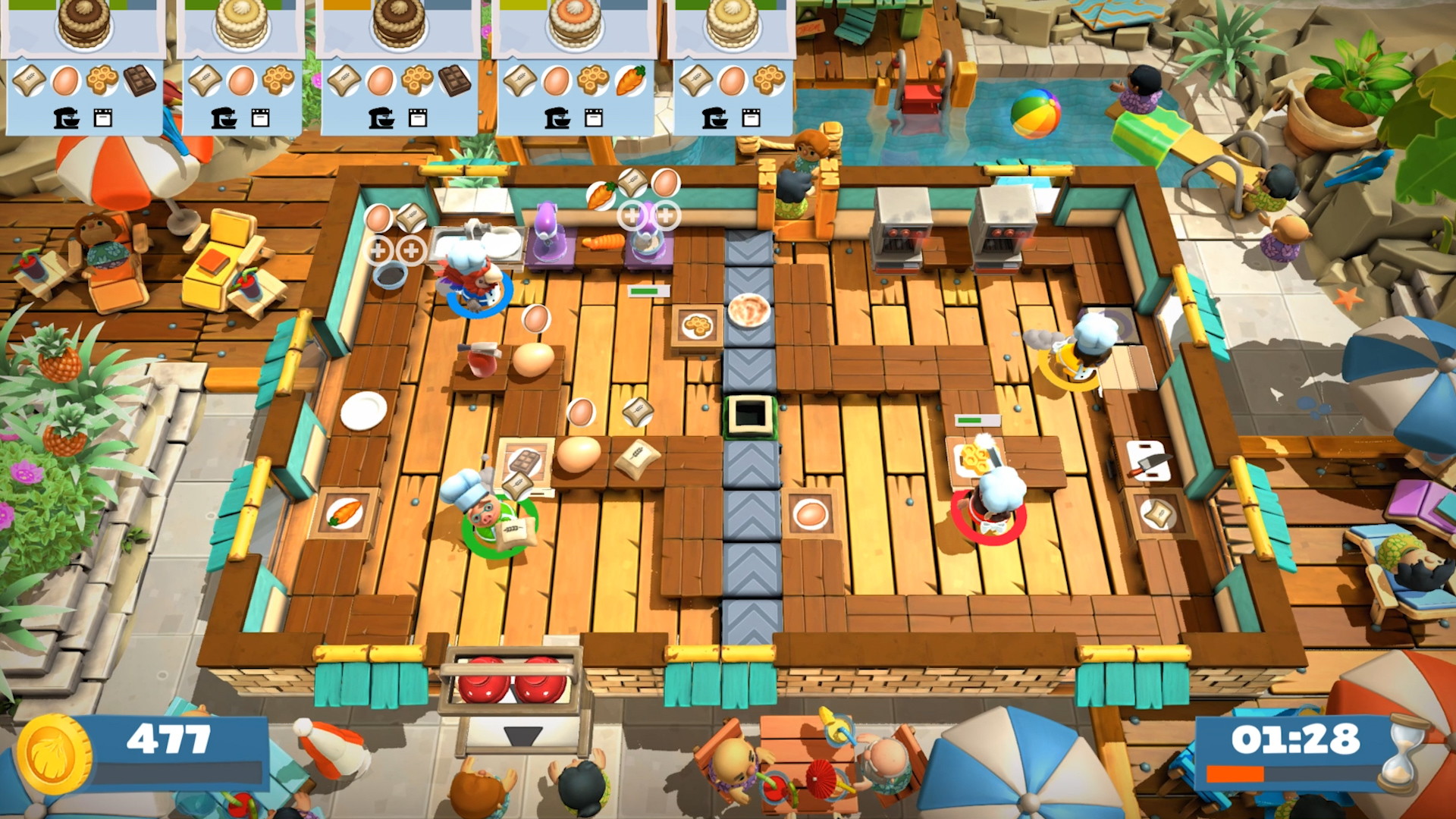 Overcooked! 2: Surf 'n' Turf - screenshot 1