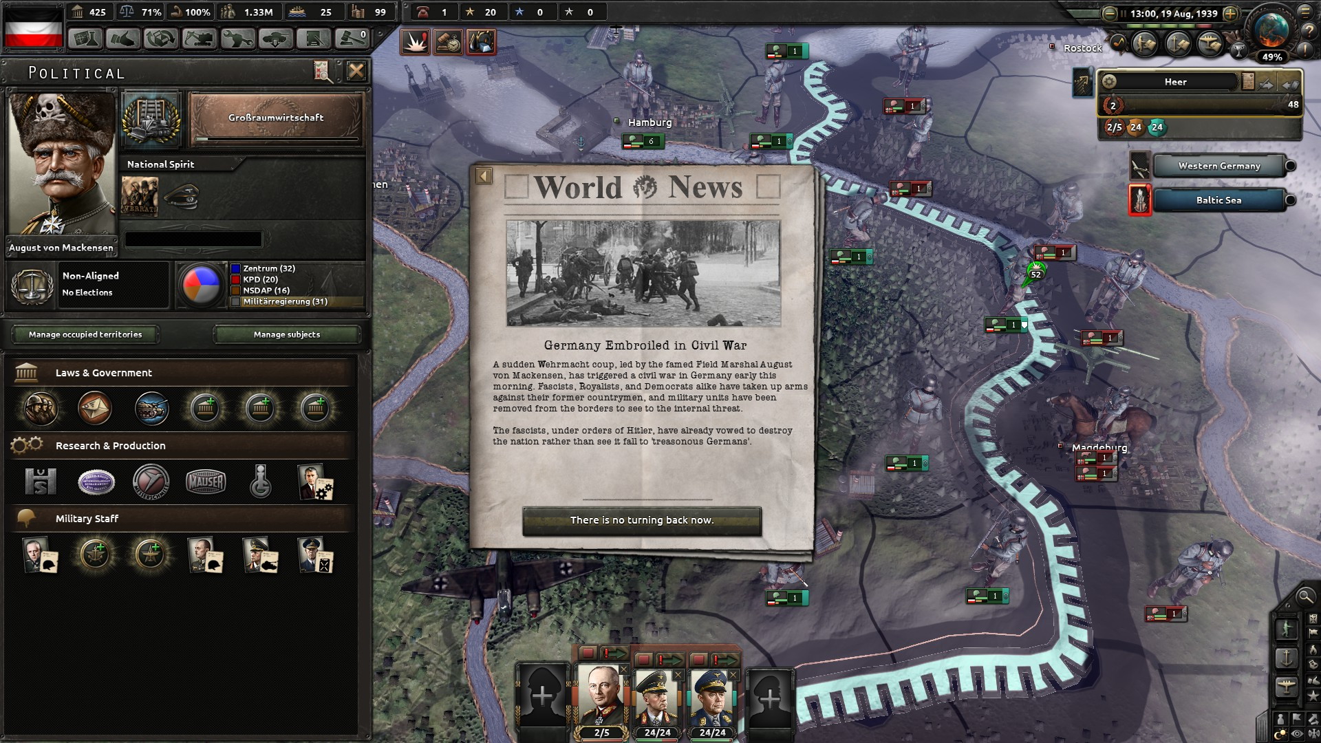 Hearts of Iron IV: Waking the Tiger - screenshot 7