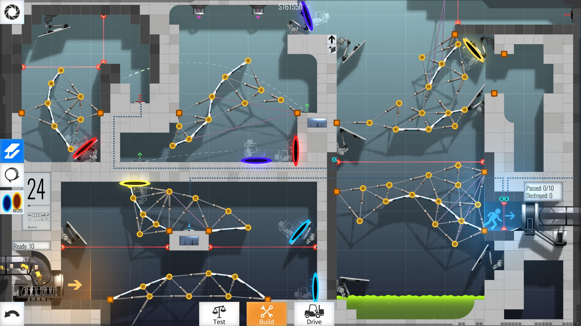 Bridge Constructor Portal - Portal Proficiency - screenshot 2