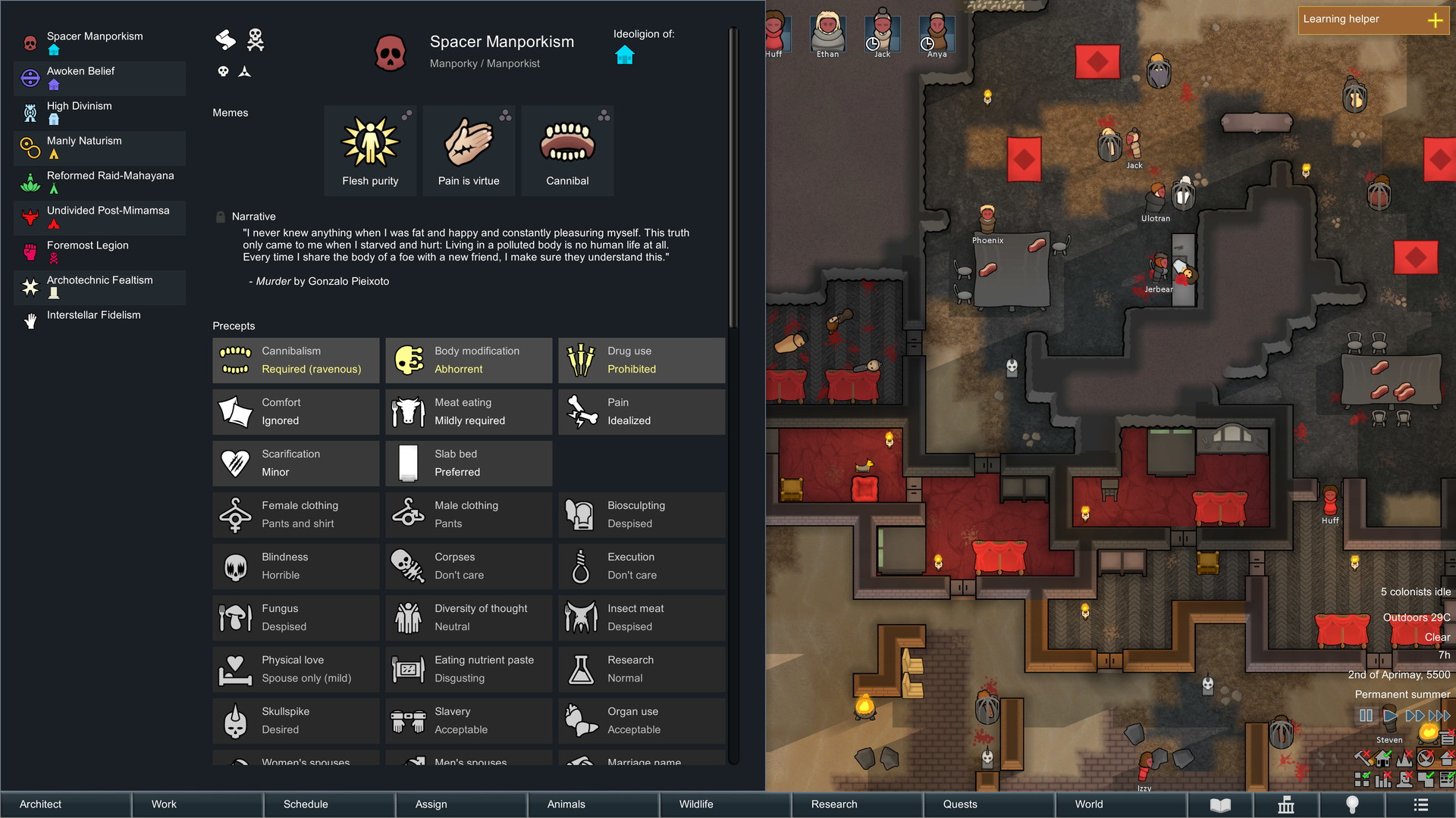 RimWorld - Ideology - screenshot 6