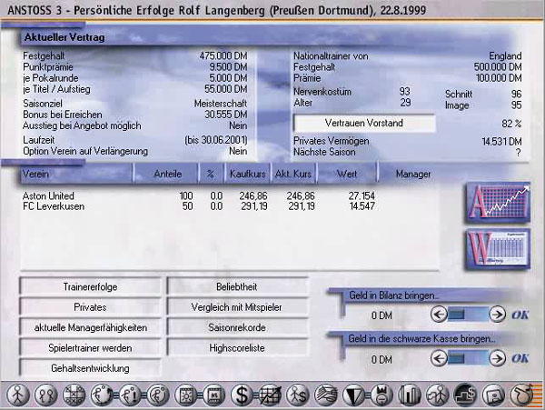 Anstoss 3 - Der Fussballmanager - screenshot 16