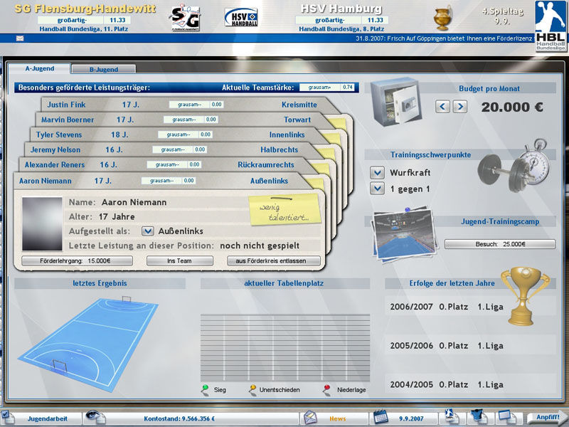 Handball Manager 2008 - screenshot 10